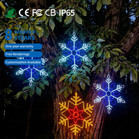 2D Motif Light Snowflake Decoraciones navideñas inteligentes IP65 Hogar Boda Paisaje Decoración para Halloween Navidad Año Nuevo