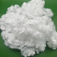 Fibre de polyester siliconée vierge blanche 15D 64mm, fibres courtes solides, haute élasticité, pour le rembourrage de coussins et de lits