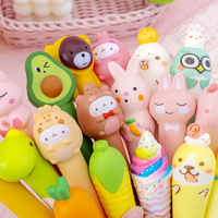 Stylo Gel Créatif Anti-Stress, Stylo Squishy de Décompression, Stylo Souple à Presser, Cadeau de Festival pour Enfants, Papeterie Étudiant, Vente en Gros