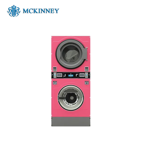 Lavadora y Secadora Comercial de Acero Inoxidable que Funciona con Monedas MCKINNEY de 12-25 kg para Lavandería - Product Image 5