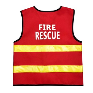 Costume de pompier pour enfant Ecowalson, inspiré des films et séries télévisées, <span class=keywords><strong>rouge</strong></span>, pour garçon, Noël, polyester. - Product Image 6
