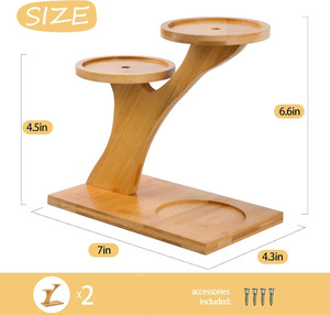 Platillos <span class=keywords><strong>de</strong></span> bambú <span class=keywords><strong>de</strong></span> 3 niveles, soporte individual <span class=keywords><strong>para</strong></span> escritorio <span class=keywords><strong>de</strong></span> oficina en casa, decoración interior, Mini maceta <span class=keywords><strong>de</strong></span> flores <span class=keywords><strong>de</strong></span> <span class=keywords><strong>Cactus</strong></span>, maceta decorativa <span class=keywords><strong>para</strong></span> jardín - Product Image 6