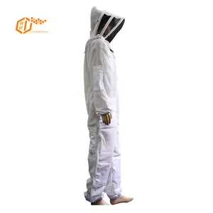 Beekeeping tool 3 layer ventilated suit protection bee ventilate Clothing Bee Suit Veil with hooded hat