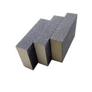 Éponge de ponçage pour plaques de plâtre 120x100x25mm à bords coudés pour atteindre les coins et les joints – Ponçage efficace du plâtre - Product Image 1