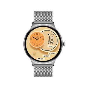 V89 Watch Ultra-Thin Design Steel Strap Custom Logo 1.43" HD Round Touch Heart Rate SpO2 Tracking 100+ Sports <b>Smart</b> Watch - Product Image 2