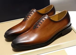 Chaussures habillées décontractées pour hommes 2025, baskets tendance, chaussures de bureau pointues, chaussures plates en cuir Oxford pour mariage - Product Image 5