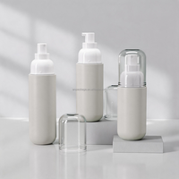 Flacon pompe mousse 100ml 120ml 150ml en PET vide avec pompe pour shampoing, mousse autobronzante, logo personnalisé, vente en gros