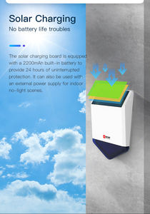 Hot Tuya Sirena inalámbrica para exteriores 8 niveles de volumen 110dB Sirena estroboscópica de energía solar - Product Image 6