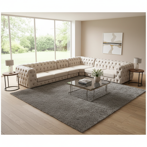 Customizable 270*270cm Corner Sofa Set for Living Room <b>Bed</b> World-Wide Shipping Available in Fabric & Leather Materials - Product Image 3
