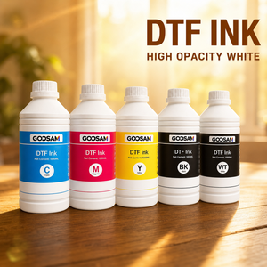 Encre DTF blanche CMYK haute concentration à base d'eau 1000ml pour transfert direct sur film, impression numérique haute opacité - Product Image 1