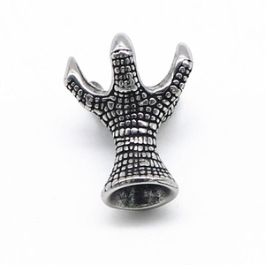 Yunnique – perle en acier inoxydable en forme de griffe de dragon, de forme irrégulière, pour la fabrication de bracelets, bijoux rétro, accessoires de bricolage - Product Image 3