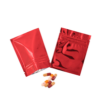 Sacs en Mylar de qualité alimentaire, pièces, avec Mini fermeture à glissière, emballage personnalisé, sacs debout