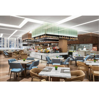 Ensemble de meubles d'hôtel de luxe en placage de bois haut de gamme SHIYI, design moderne, personnalisé, pour hôtel 5 étoiles, restaurant et espaces publics