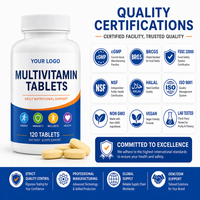 Comprimés multivitaminés : Nutrition quotidienne et soutien au bien-être pour les besoins vitaminiques des adultes – Marque de distributeur pour acheteurs B2B