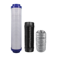 Conduit de climatisation moderne en PVC, flexible, avec silencieux en feuille d'aluminium, résistant à la pression, facile à installer pour atelier extérieur