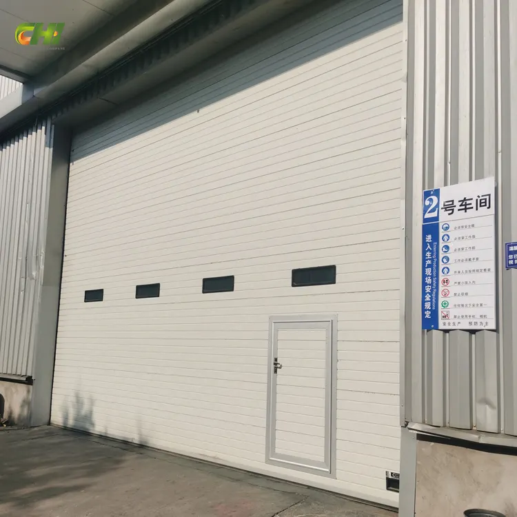 Industrial Insula ted Warehouse Rolltor Industrial Outside Frp Panel Neues Design 24 'Isolierte Overhead-Industrie tür