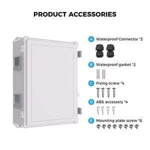 Kotak Sambungan Listrik Luar Ruangan Tahan Air Namunanee ABS <span class=keywords><strong>IP65</strong></span> Plastik dengan Panel Pemasangan Internal dan Penutup Berengsel - Product Image 3