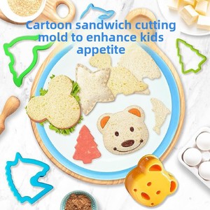 Juego de 48 Moldes para Galletas y Pan de Plástico PP y Acero Inoxidable 430, Cortador de Frutas y Sándwiches, ConSure - Product Image 4