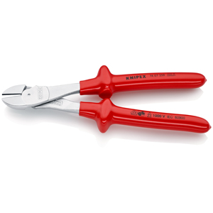 KNIPEX 74 07 250 Coupe-fil diagonaux robustes avec isolation par immersion testée VDE, chromés, 250 mm, fabriqués en Allemagne - Product Image 2