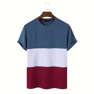 T-shirt Homme Respirant 100% Coton, Manches Courtes, Col Ringer, Anti-boulochage, 220g, Écologique, Durable, Personnalisable, Couleur Unie, Meilleures Ventes - Product Image 1