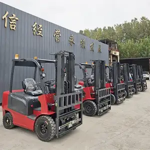 Pabrik Cina 2 Ton Forklift listrik 60V baterai Lithium 3 ton hidrolik 2000kg Forklift listrik penuh untuk dijual