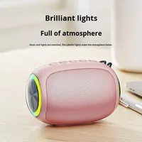 2025 sortie d'usine de haute qualité petit son stéréo basse haut-parleur sans fil avec lumière LED colorée et batterie 2000mAh