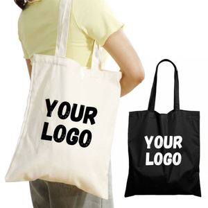 Cadeaux promotionnels, sacs de shopping personnalisés avec logo imprimé, sacs en toile à grande capacité, sacs fourre-tout en toile vierge - Product Image 6