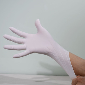 Gants en nitrile pur sans poudre, blancs, 3 mil, texturés, série M3.5g, fabriqués directement en Malaisie - Product Image 4