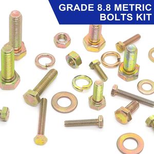1378Pcs Zinc Plated Hex Bolt Nut Screw Set Combination Kit Standard Grade A Sports Equipment Use - Product Image 5