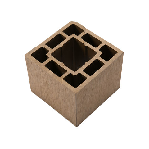 Long Lasting  Wood Plastic Composite Wood Post Outdoor Column Wpc Wood Fence Panels