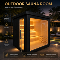 Ruang Sauna Kayu Inframerah Ukuran Kustom OEM untuk Spa Rumah Tangga, Salon, dan Berbagai Penggunaan Komersial Luas