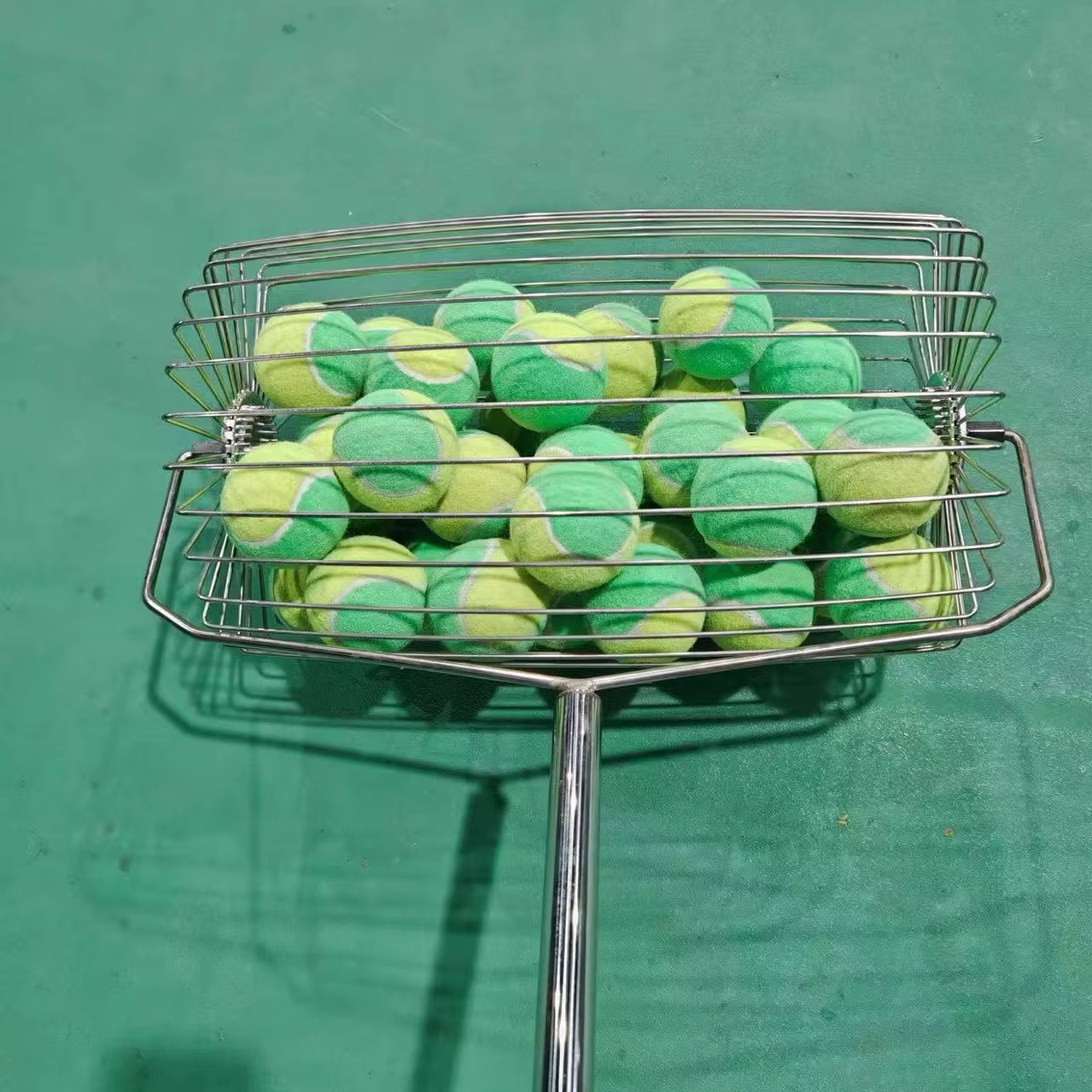 Oulin Custom Logo Edgeless Portable Pickleball Ball Grabber Picker Honeycomb Design 16mm PE Outdoor Court Training Accessories