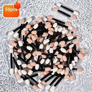 Ensemble ultime de 50 pinceaux de maquillage synthétiques ronds pour estomper les fards, contour du visage, manche en strass - Product Image 4