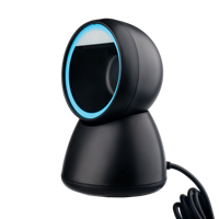 Escáner de Códigos de Barras Omnidireccional 2D de Mano y Lector de Códigos QR con USB/RS232 para Supermercados, Garantía de 1 Año