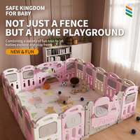 Parque de juegos para niños pequeños, valla de juegos para niños, corral de juegos multifunción expandible de 16+2 paneles, parque de juegos para bebés, fábrica de parques de juegos