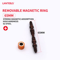 LJ-59 10 embouts de tournevis magnétiques Phillips de 65 mm, manchon magnétique puissant, tige hexagonale en acier S2, accessoires DIY OEM