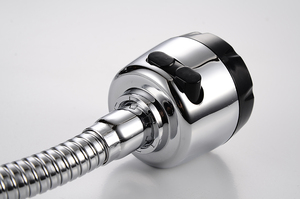 Rubinetto da cucina di qualità di fabbrica a prova di schizzi in ottone cromato per acqua fredda montate da cucina con beccuccio flessibile - Product Image 2