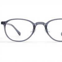 Monture de lunettes optiques TR90 avec branches en acétate, légères, rondes, à monture complète, pour hommes et femmes, personnalisables OEM
