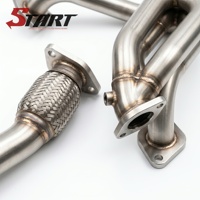 Nouveau collecteur d'échappement droit à longueur égale pour WRX STI EJ20 EJ25 (2002-2021) en acier inoxydable avec tuyau montant de 40 mm