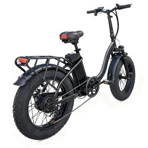 Nuevo Modelo de Bicicleta Eléctrica Plegable con Neumáticos para Nieve 20*4, 48V 20Ah, Batería de Litio Impermeable, Frenos de Disco Dobles para Larga Distancia y Subidas Altas - Product Image 4