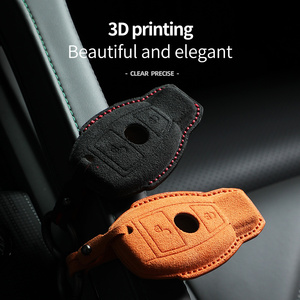 Funda para Llave de Coche Italiana, Accesorios para Llavero para <span class=keywords><strong>Mercedes</strong></span> Benz <span class=keywords><strong>Clase</strong></span> C, E, S, GLA, GLB - Product Image 4