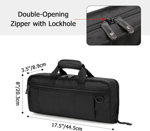 Échantillon Gratuit Nouveau Sac de Rangement pour Couteaux de Chef en EVA Bleu, 12 Compartiments, Bandoulière Réglable, Fermeture Éclair, Grande Capacité, Pochette de Rangement Durable - Product Image 3