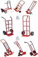250 KG Capacidad de acero Push Hand Truck Personalizable OEM Cargo Trolley con estructura de plataforma