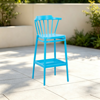 Chaise de bar empilable en plastique Miura, moderne, économique, unique, d'occasion, pour usage commercial, écologique et durable, en gros