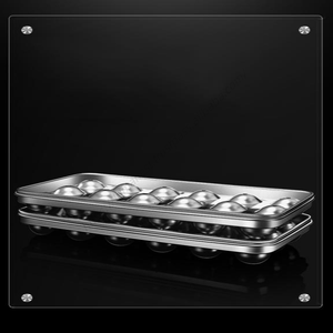 Moldes Redondos para Cubitos de Hielo de Acero Inoxidable al por Mayor Syh252 con Tapas - Product Image 5