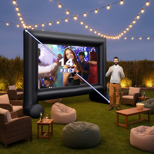 Grand écran <span class=keywords><strong>de</strong></span> cinéma gonflable d'extérieur avec un design <span class=keywords><strong>de</strong></span> cadre <span class=keywords><strong>de</strong></span> dessin animé pour <span class=keywords><strong>la</strong></span> projection <span class=keywords><strong>de</strong></span> films, <span class=keywords><strong>la</strong></span> publicité et les événements en plein air - Product Image 3