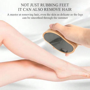 Özel Logo yeniden 2-in-1 ayak kazıyıcı pedikür aracı ayak törpüleyici nasır sökücü çift taraflı Nano cam bambu ayak dosya - Product Image 5