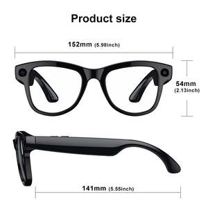 AI Translation M02 lunettes intelligentes avec étui de chargement pour caméra 8MP transfert WIFI BT appel vocal enregistrement vidéo lunettes de soleil - Product Image 6