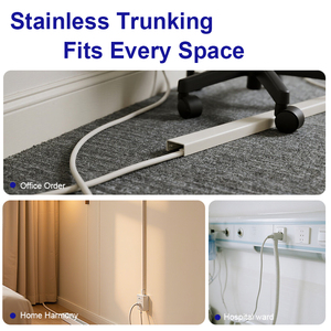 Di alta qualità con supporto adesivo cavo traforato condotti flessibili facile installazione 16x16 25x25 40x20 100x50 cavo in Pvc Trunking - Product Image 2