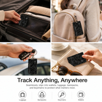 Carte de suivi iOS rechargeable ultra-mince avec alerte sonore et rappel anti-perte pour localisation et recherche de portefeuille